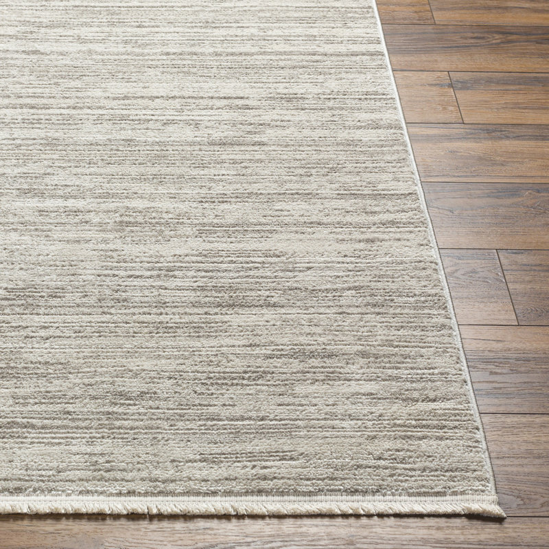 Avrianna Rectangle Machine Woven Polyester Area Rug in Beige, Rectangle 7'10" x 10'