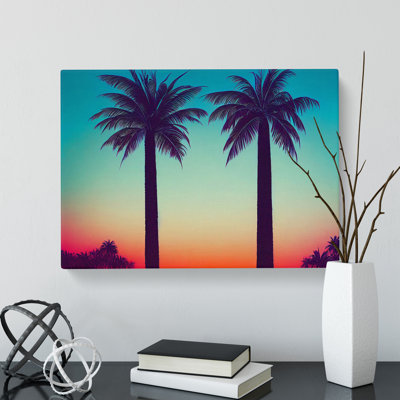 Statuesque Palm Trees - Wrapped Canvas