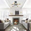 Tubeeuse Modern Sputnik Chandelier Industrial 6-Light Semi Flush Mount(Bulbs not included)-1337353174