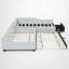 Lits plateforme doubles tapissiers en L avec lit gigogne-114566690