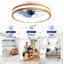 Ventilateur de plafond encastré 6 lumières Modern Farmhouse