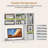 Desktop Bookshelf with 7 Open Cubbies & 3 Adjustable Shelves for Home Office Dorm White