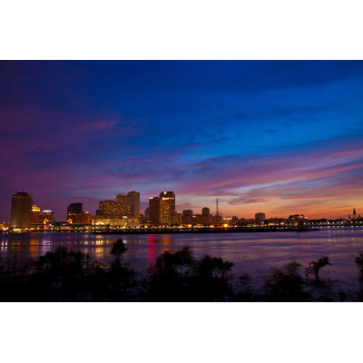 «Downtown New Orleans Evening» par Vazad - photographie sur toile tendue