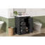 Meuble-lavabo 24 po avec lavabo intégré en céramique, meuble-lavabo à une porte, 3 tiroirs et meuble-lavabo simple pour petite et moyenne salle de bain-173715539