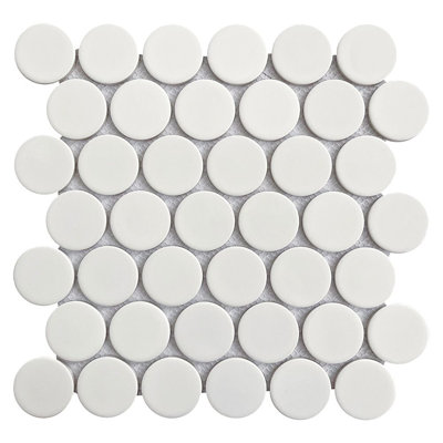 Mosaïque ronde en porcelaine 2 pouces