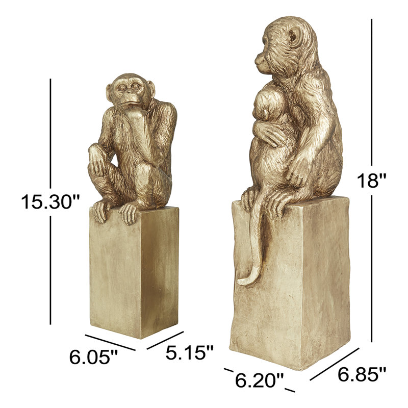 Ensemble de sculpture en résine