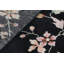 Rug & Kilim’S Chinese Art Deco Style Runner In Black With Colorful Florals
