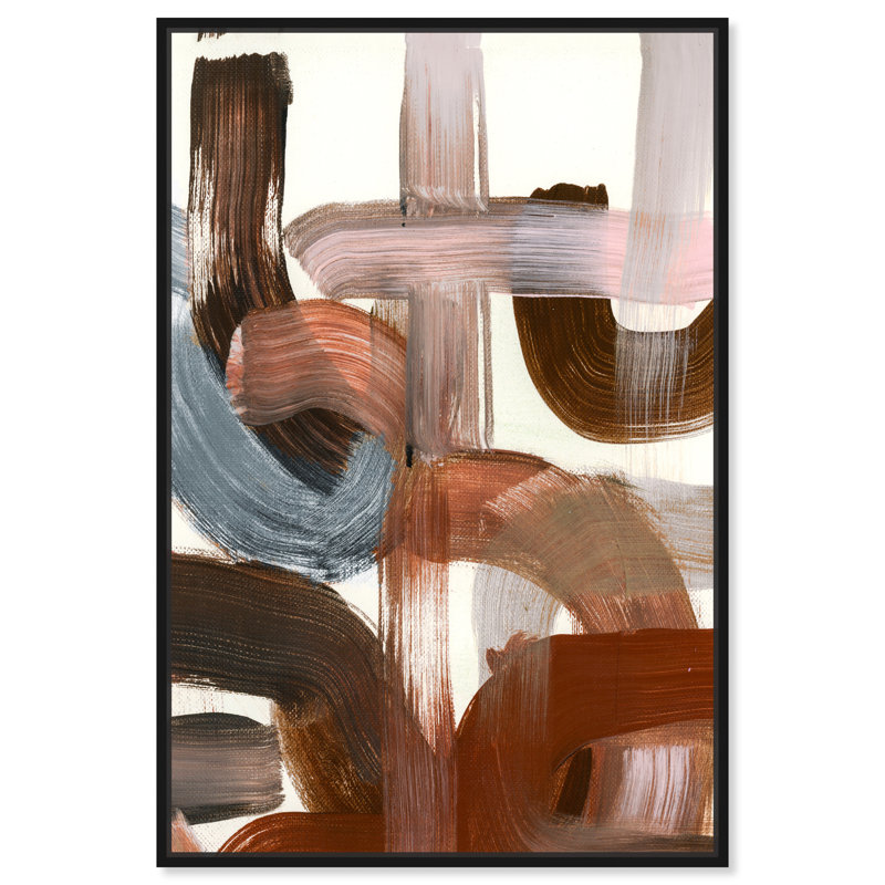 «Abstract Thick Velvet - Floater Frame», impression sur toile, H 24 po x l 16 po x P 1,5 po, Cadre noir