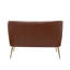 Monica 119cm W Mid-Century Modern Faux Leather 2 Seater Sofa-207100319
