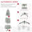 HOMCOM 9Ft Pre-Lit Snow-Flocked Slim Douglas Fir Artificial Christmas Tree With Realistic Branches, 550 LED Lights And 988 Tips