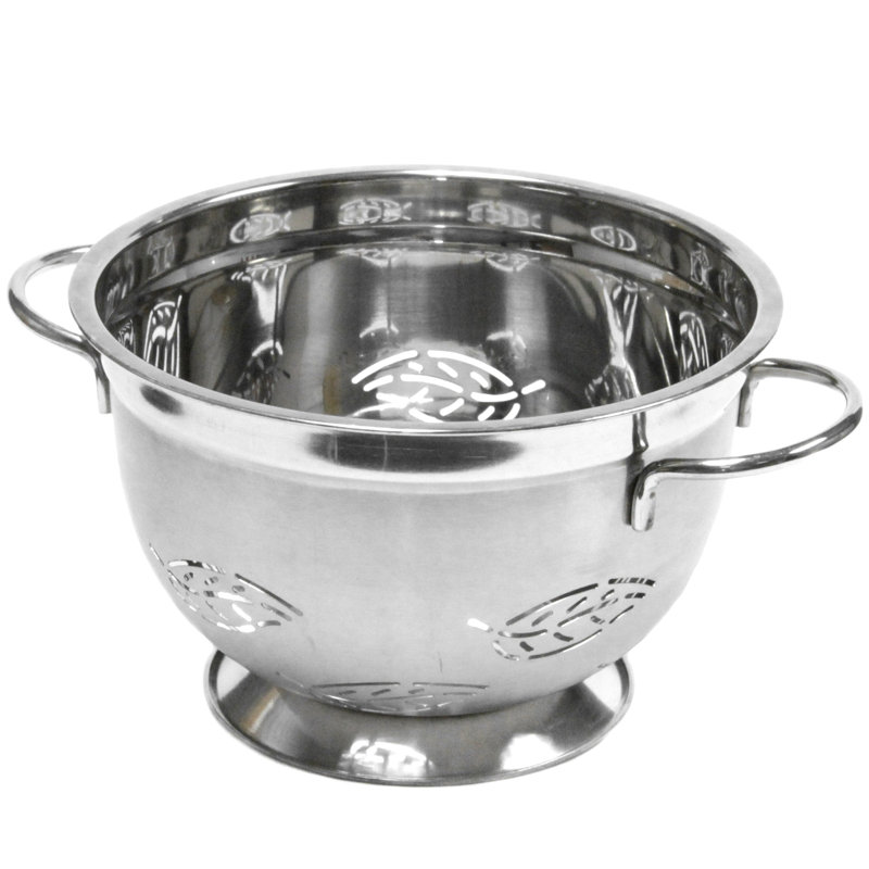 5 Quart Stainless Steel Leaf Colander