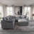 6 - Piece Slipcovered Sectional With Ottoman-1318937032