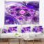 Tapisserie abstraites et cercles de couleur mauve-28497735