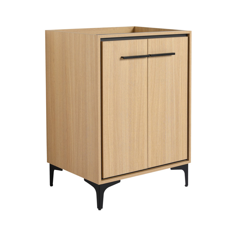 Morella 24" Bathroom Vanity Base with Soft-Close Double Doors (Sink Not Included)