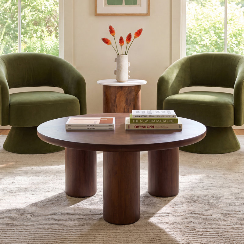 Aicha Single Coffee Table, Brown
