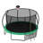 12FT Recreational Kids Trampoline With Safety Enclosure Net & Ladder