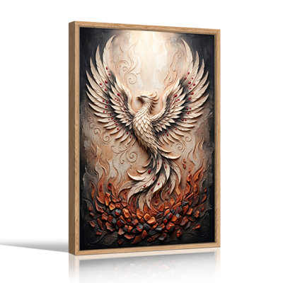 Phoenix Flame Canvas Wall Art Set Of 1
