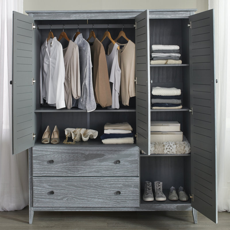 Armoire Greenport, Gris brossé
