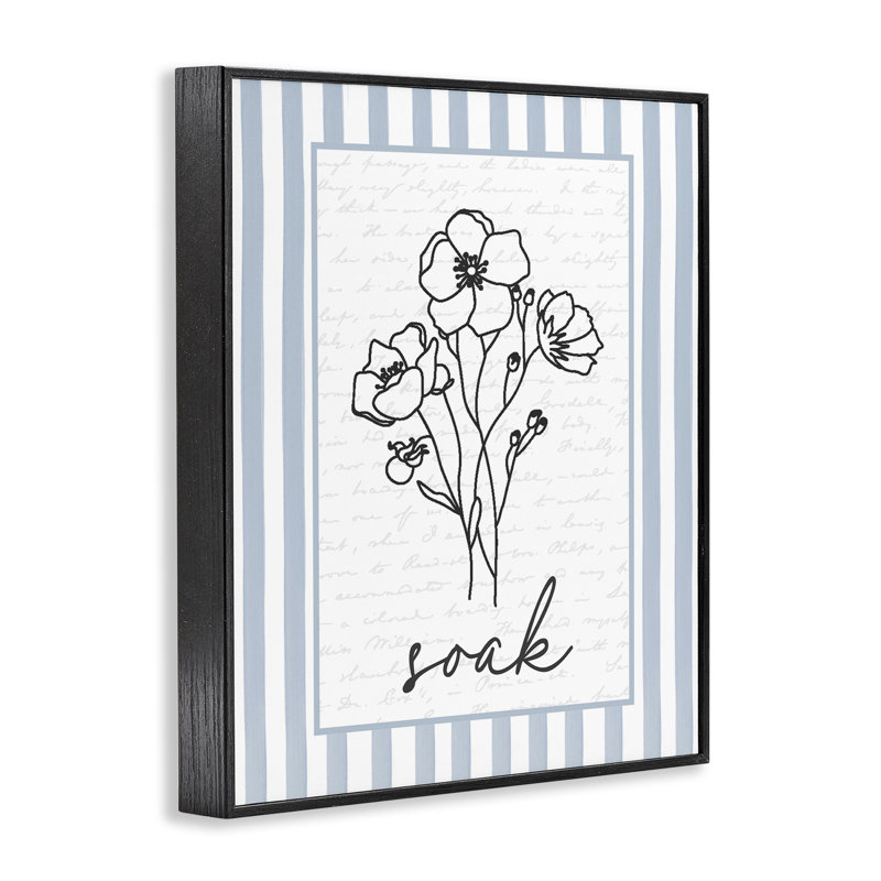 Giclée Soak, Giclée encadrée noir minuit, H 30 po x l 24 po