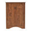 Armoire de rangement triangulaire pour salle de bain avec tablettes réglables-868376556