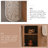 Modern Walnut Solid Wood Sideboard