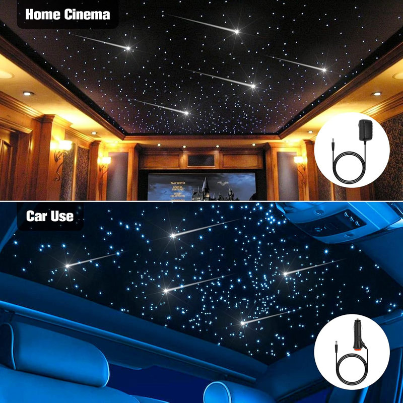Star Ceiling Lights Kit With 646 Fiber Optics, Twinkle Effects, Bluetooth App/Remote Control