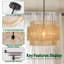 Luminaire suspendu tambour 1 lumière Armelia