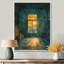 Toile commerciale verte et jaune - Warehouse, art mural-970020004-970020005