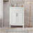 24'' Bathroom Vanity with Top Sink, Modern Bathroom Storage Cabinet with 2 Soft-Closing Doors and Adjustable Shelf, Solid Wood Frame