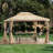 Elina 12 Ft. W x 10 Ft. D Iron Patio Gazebo