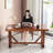 Dark Walnut Rectangular Solid Wood desks-107658579
