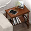 Table d'appoint en bois classique avec porte-revues, pieds en bois d'hévéa et finition en placage de bouleau-1214083625