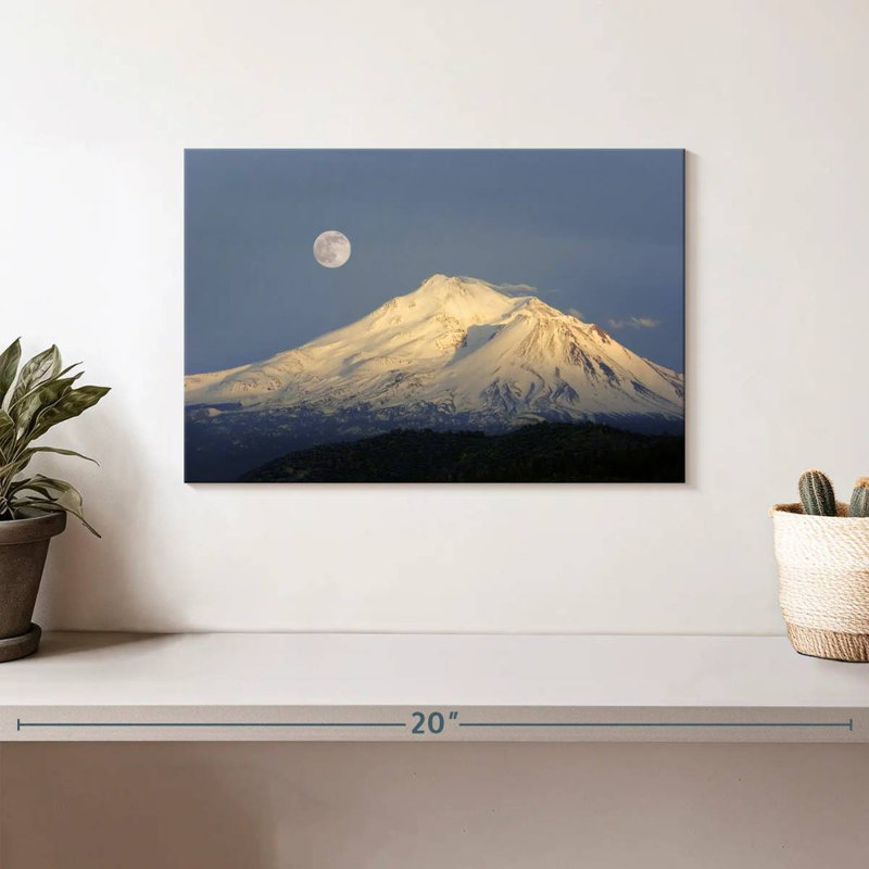 Alvord Mont Shasta nuit de lune, H 8 po x l 12 po