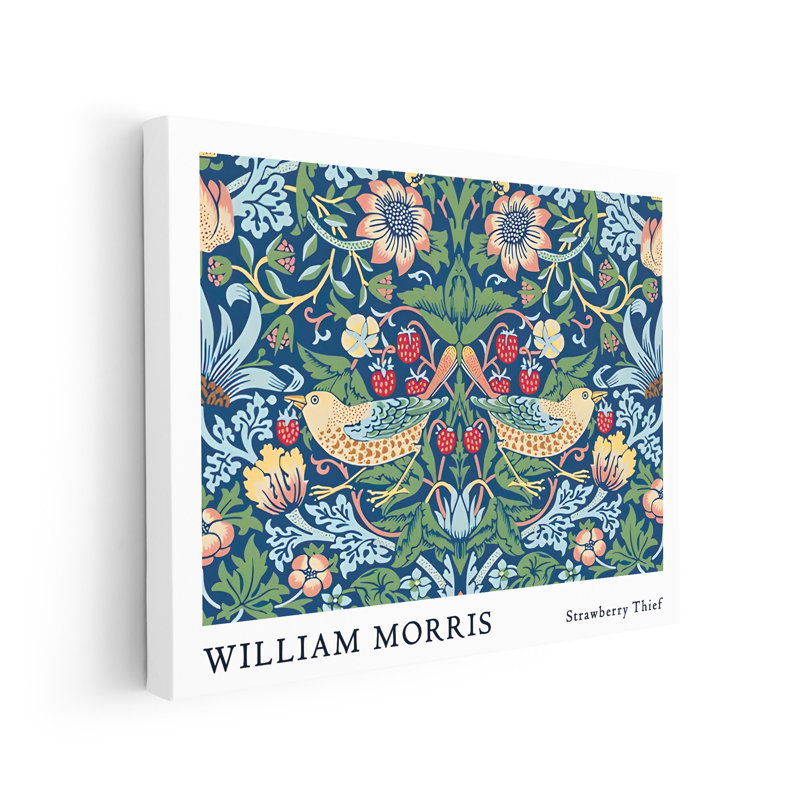 William Morris - Voleur de fraises n ° 5, 18"H x 24"W, Canvas, Unframed