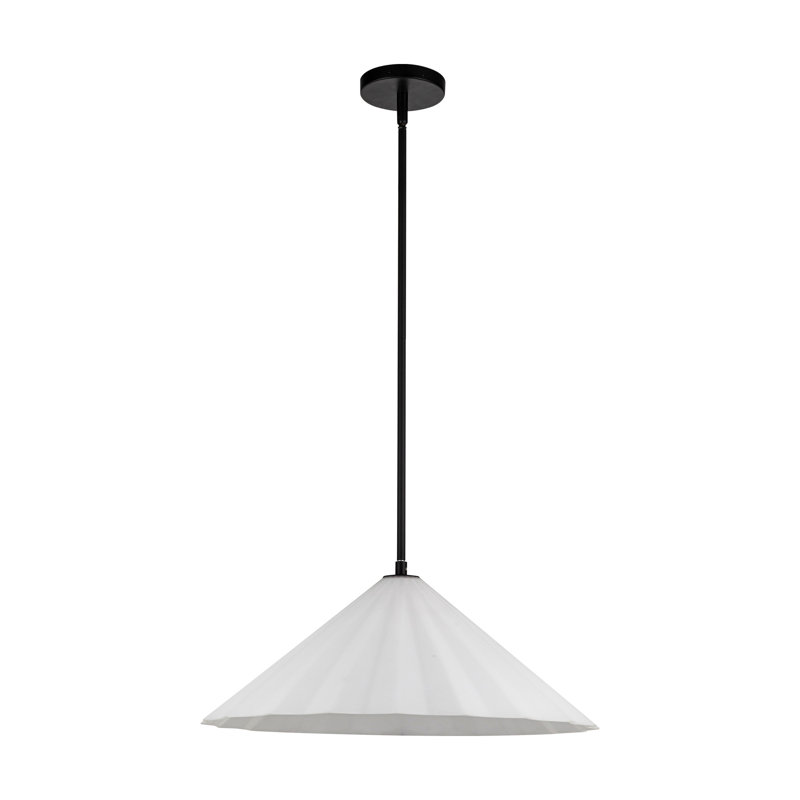 Luminaire suspendu moderne 14-en-1 Yuridia, Noir mat, H 8,25 po x l 20,50 po x P 20,50 po