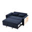 Lit bleu de 61,4 po avec poches pratiques et coussins de soutien lombaire-740352975