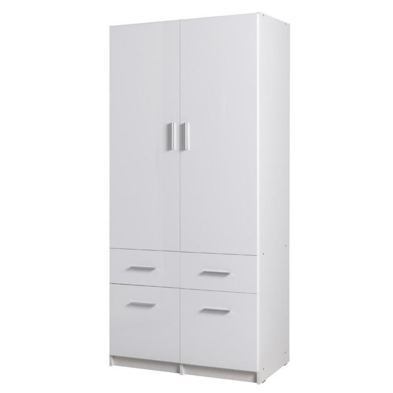 Rexburg 2 Door Manufactured Wood Wardrobe
