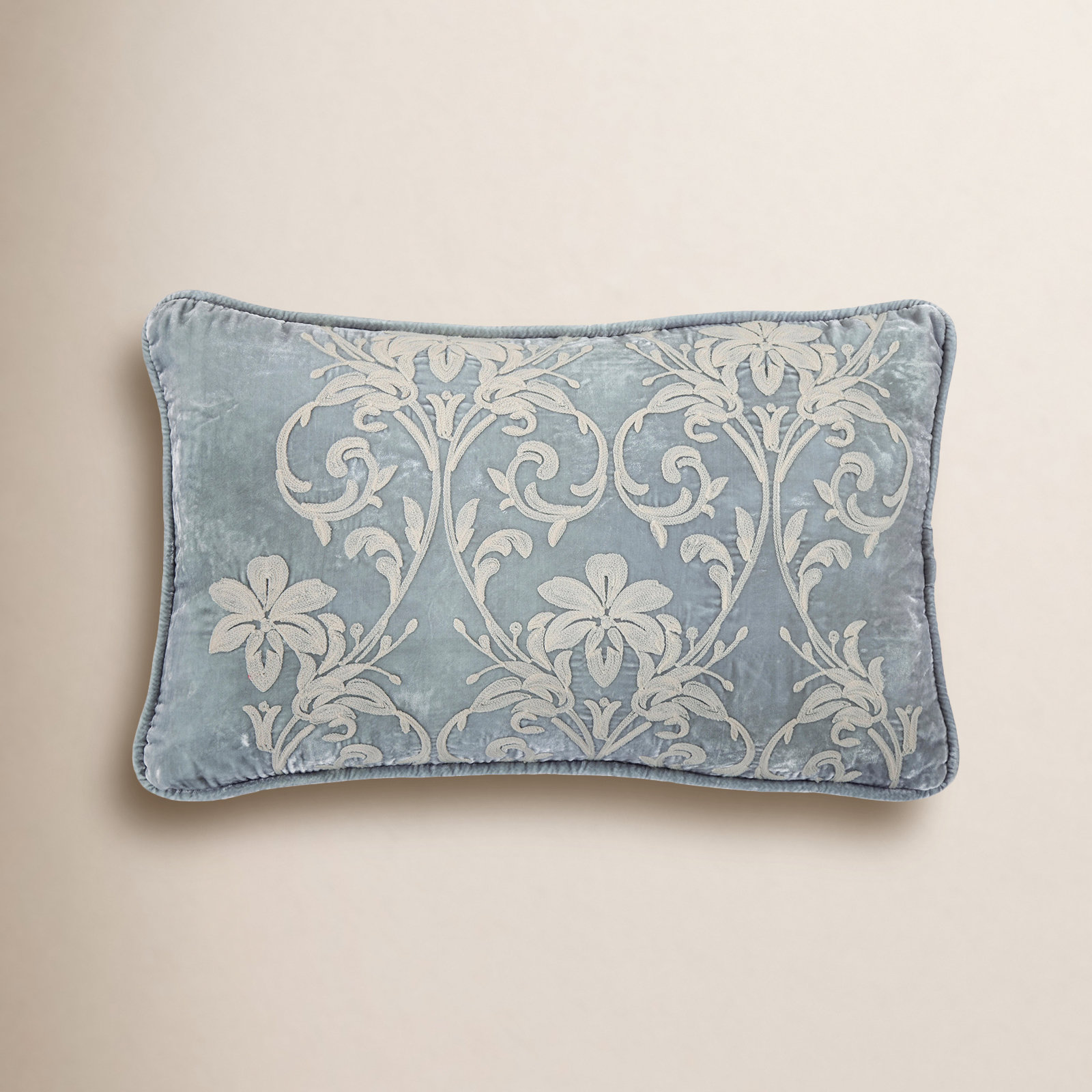 Belle Appliqued Throw Pillow