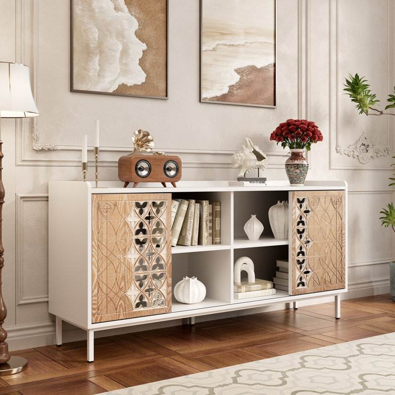 Buffet de rangement à porte coulissante