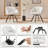 Flower-shaped Swivel Chenille Accent Armchair-1264712862