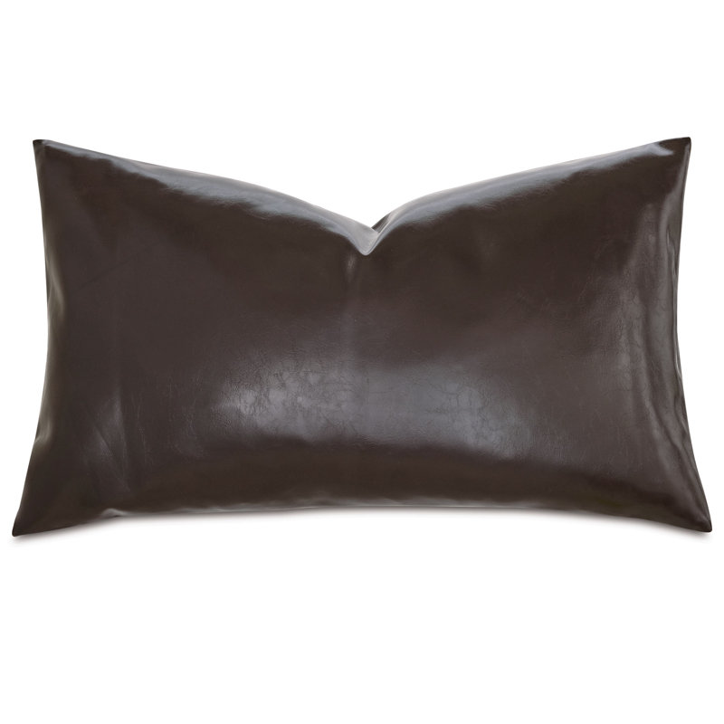 Muse Lumbar Pillow Cover & Insert, Coffee, 15"H x 26"W