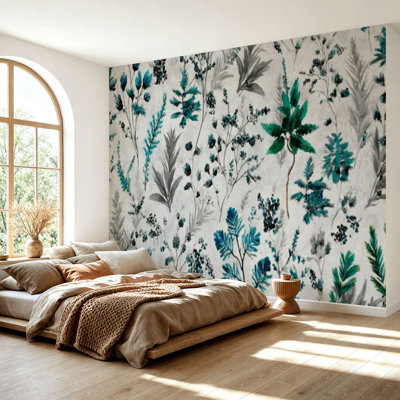 Papier peint adhésif auto-adhésif moderne pour la chambre à coucher Peel and Stick L 69 po x l 96 po