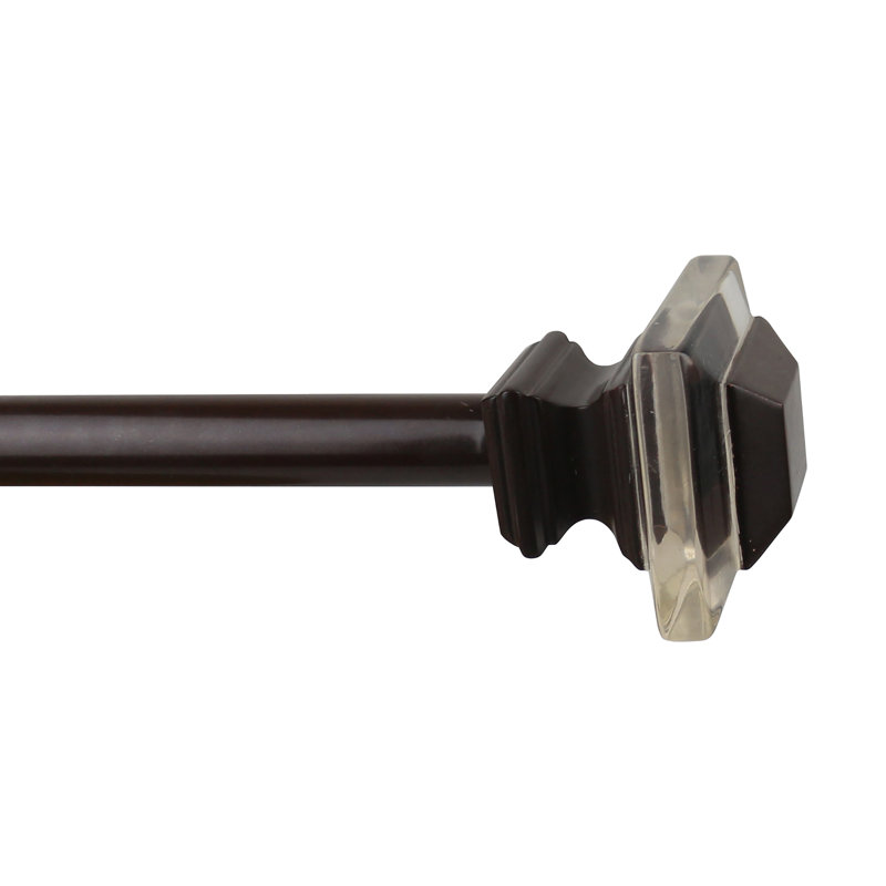 Tringle à rideaux simple Polzin, Bronze, H 0,75 po x l 84 po x P 0,75 po