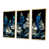 Toile avec cadre flottant or