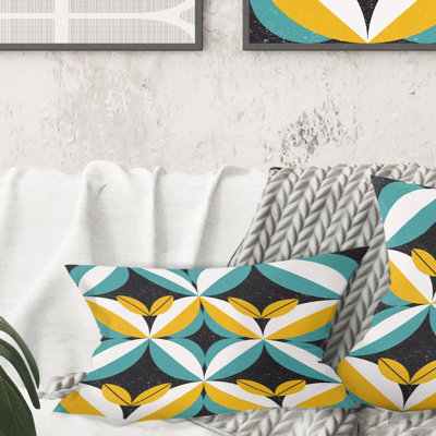 Coussin décoratif rétro Mid-Century
