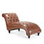 Chaise avec mousse à haut rebond, structure intérieure en bois massif et housse en polyuréthane