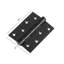 Charnière de porte intérieure 2PK noire, carrée, charnière robuste de 4 po x 3 po pour portes, porte de bureau, quincaillerie de contrôle