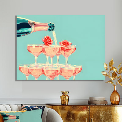 Champagne champagne bulles - Art mural champagne