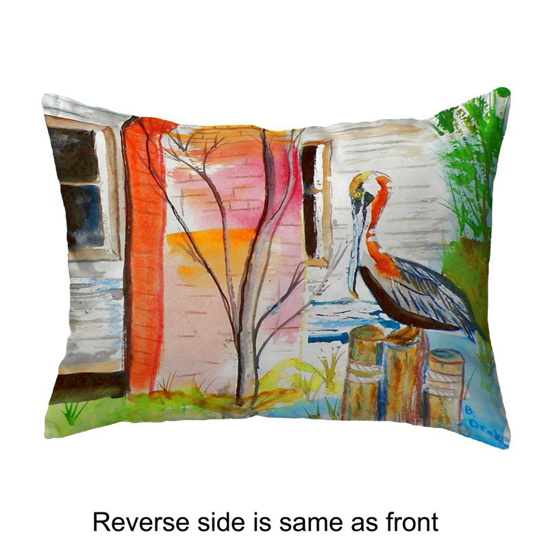 Outdoor Reversible Throw Pillow
