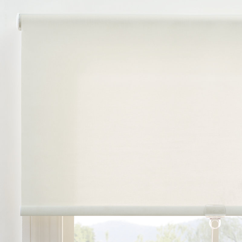 Eclipse Holden Light Filtering 48 x 72 Roller Shade in Ivory, 48" W x 72" L, Ivory